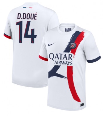 Paris Saint-Germain Desire Doue #14 Segunda Equipación 2024-25 Manga Corta